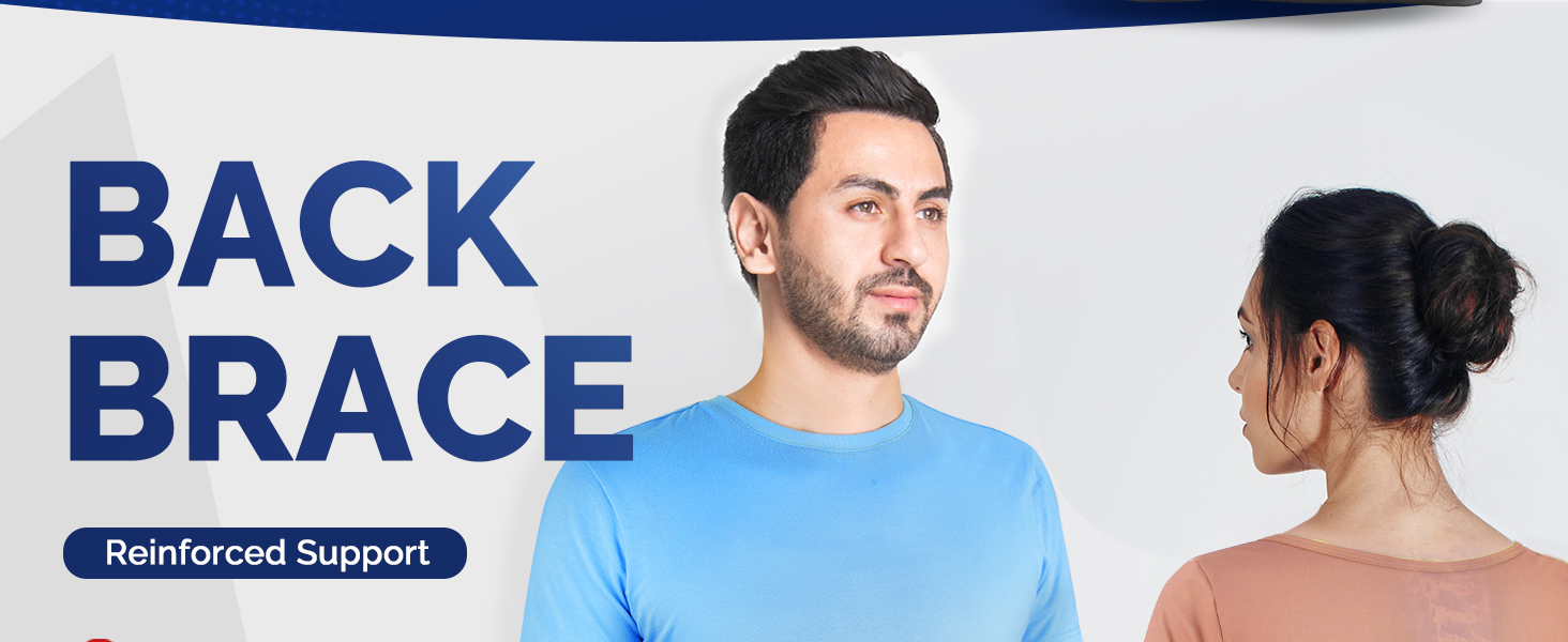 back brace with reinforced support