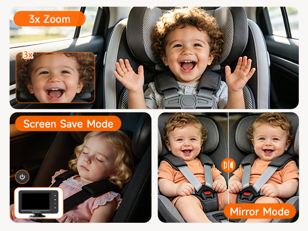 baby car camera with zoom