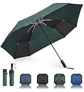 G4Free 54 Inch Large Golf Umbrella, Automatic Square 3 Folding Windproof Compact Travel Rain Umbr...