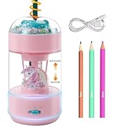 ZQS Electric Pencil Sharpener(6-11mm), Fully Automatic Colored Pencil Sharpener for Kids with Aut...