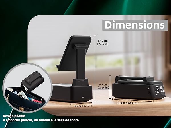 alarm clock white noise machine sound machine bluetooth speaker wireless speaker phone stand