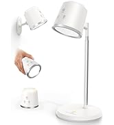 Modular LED Desk Lamp for Home Office, Eye-Caring Table Lamp Dimmable Rechargeable with 360°Adjus...