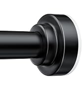 TEECK Shower Curtain Rod, 32-80 inch Adjustable Spring Tension Curtain Rod, Never Rust Anti-Slip ...
