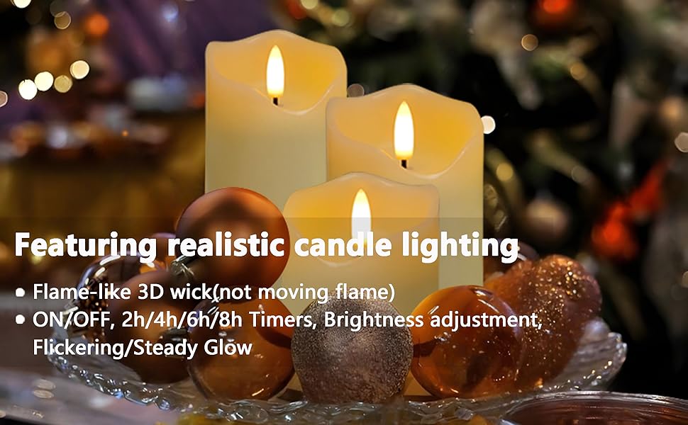 led candles flickering
