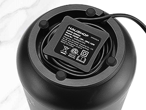 HAUSHOF Black Electric Coffee Blade Grinder (UL Plug)