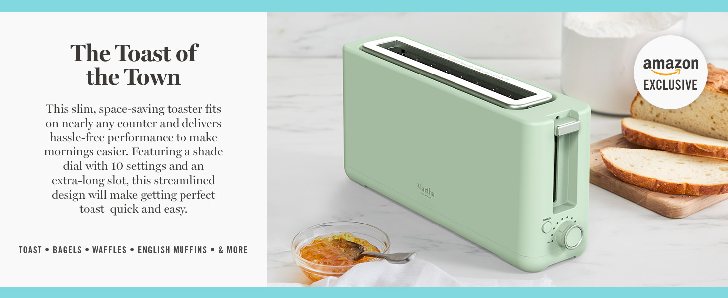 martha stewart, electrics, Long Slot Toaster