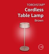 TORCHSTAR 2-Pack LED Rechargeable Table Lamps, 2700K, Beige | Dimmable, Cordless, 4000mAh Battery...