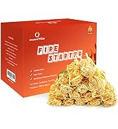 Quantfire Fire Starter-Pack of 72 Charcoal Fire Starters for Grills, Campfires, Fire Pits, Firepl...