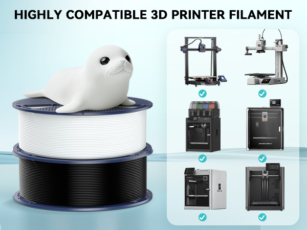 SUNLU 3D Printer Filament, Neatly Wound PLA Meta Filament 1.75mm 