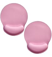 Mouse Pad with Wrist Support, 2 Pack Ergonomic Mouse Pad with Memory Foam Wrist Rest Cushion, Non...