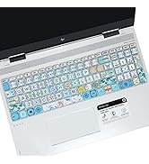 WSLUCKO Keyboard Cover for HP Envy x360 15.6''Series/Pavilion 15/ Pavilion x360 15.6” Series/Envy...