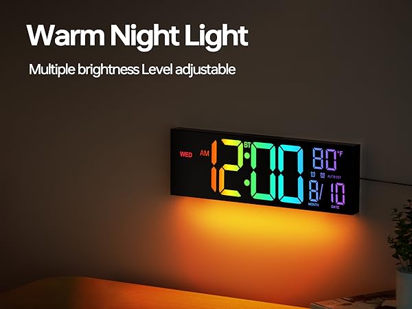 led wall clock