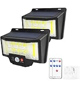 NODINIHU Solar Lights Outdoor,3 Lighting Modes,COB LED Solar Powered Motion Sensor Outdoor Lights...