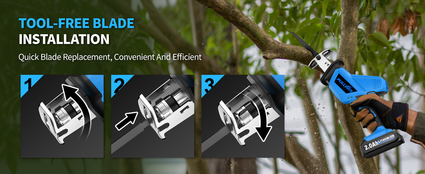 battery operated reciprocating saw