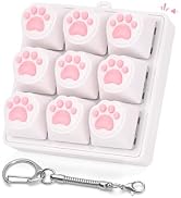 Netholid Cat Paw Keyboard Fidget Toys for Adults Clicky Keycap Clicker Keychain for Autism ASMR W...