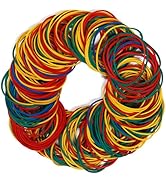 HSNOHSN Rubber Bands assorted size multicolor 0.5lb rubber bands for office supplies School Home ...