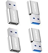USB to USB C Adapter 4Pack,HOWJIM USB C Female to USB3.0 Male Adapter OTG Function,Fast Charging ...