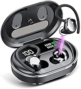 Wireless Earbuds, 2023 New Ultralight Sport Bluetooth 5.3 Headphones In Ear with LED Display, Bui...