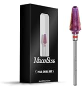 MelodySusie Professional Tornado Nail Drill Bits, 3/32'' Carbide Tungsten Multi-function Bits, Su...