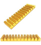 2 pcs Applicable m.2 nvme ssd 2280 Heatsinks Gold