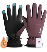 rivmount Kids 3M Thinsulate Ski Gloves Touchscreen Waterproof Warm for Boy Girl Youth Outdoor Ski...