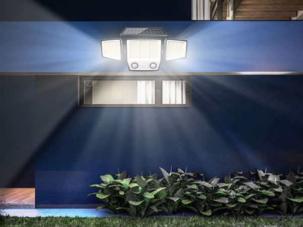 Solar Motion Lights Outdoor Waterproof - Solar Flood Wall Light for Garden Yard Patio Pathway