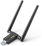 Wireless USB WiFi 6 Adapter for Desktop - 1800Mbps 802.11ax USB WiFi Adapter for Desktop PC Lapto...