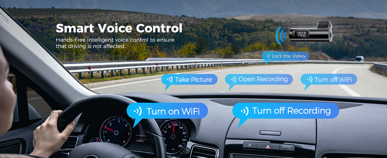Smart voice control: Hands-Free intelligent voice control to ensure that driving is not affected.