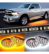 Nilight Truck LED Running Board Lights 2PCS 70 Inch LED Side Maker Light with 216 LEDs White Cour...