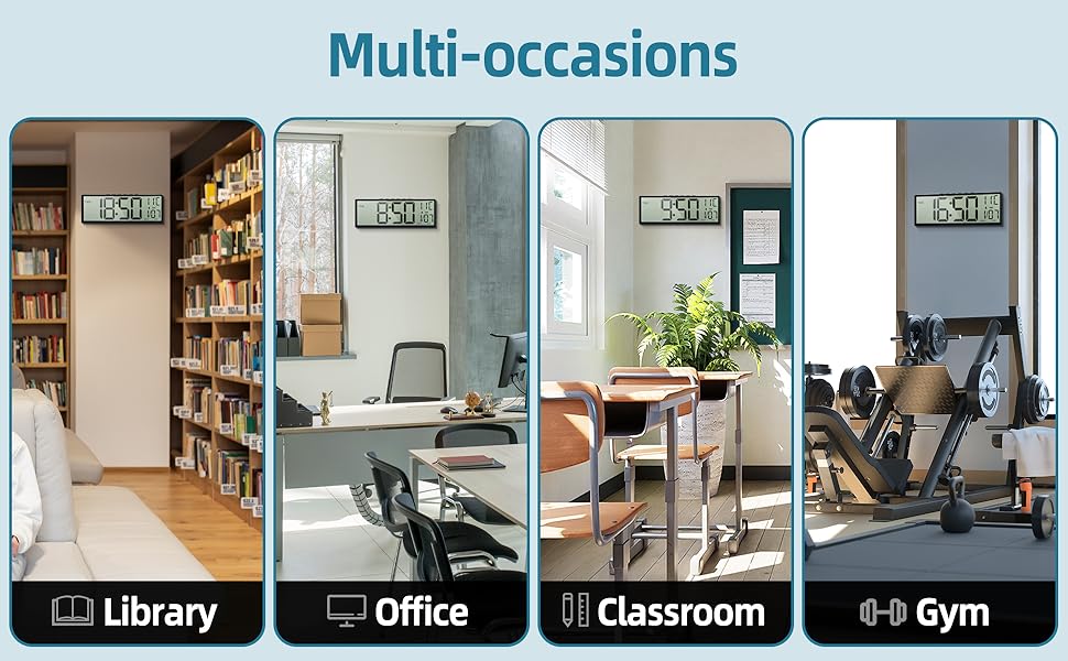 digital wall clock battery