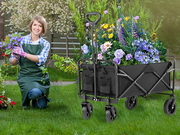 foldable wagon cart with wheels