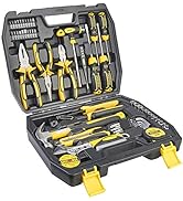 DOWELL Tool Set Tool Kit 62PCS Homeowner Tool Set Wrench Pliers Screwdriver Set Repair Tool Kit (62)