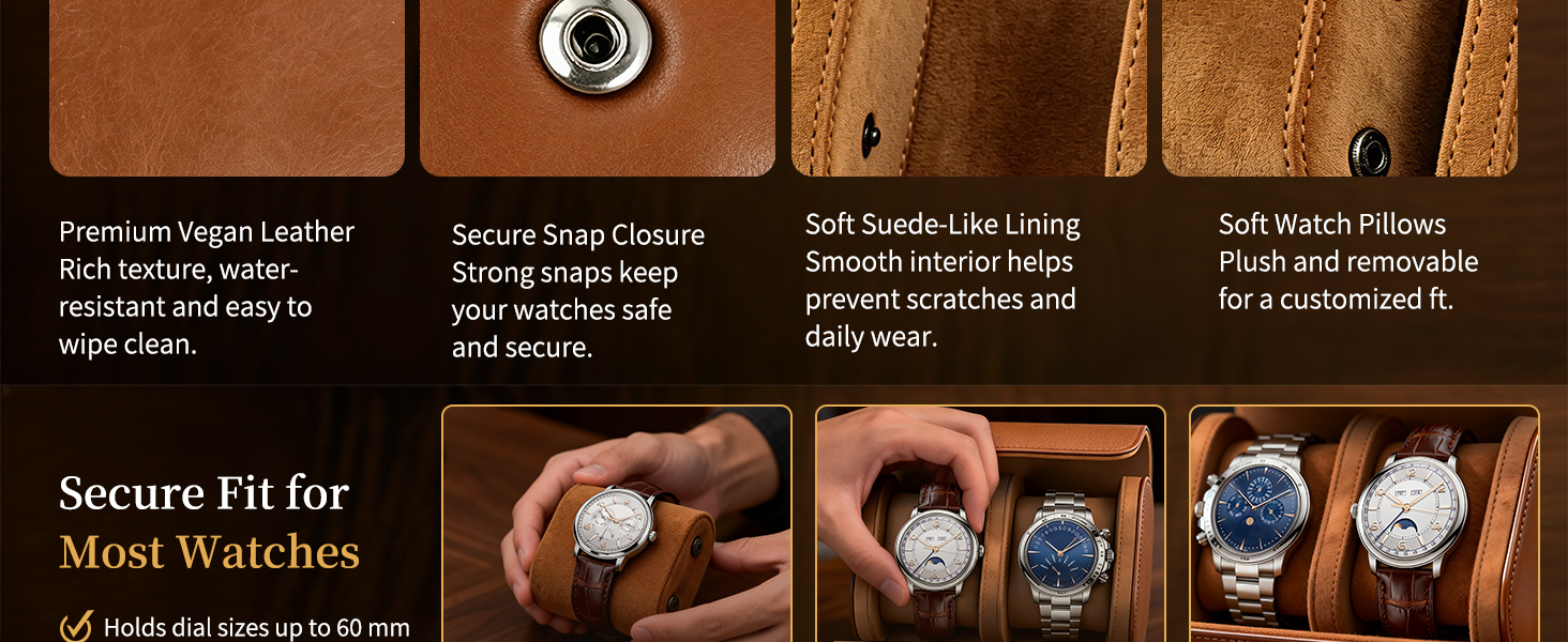 Secure Fit for Most Watches.