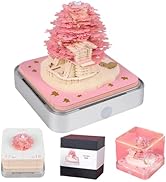 Cowenhey 3D Time Piece Calendar, 2026 Desk Calendar With LED Light, 3d Tree Memo Pad Creative Des...