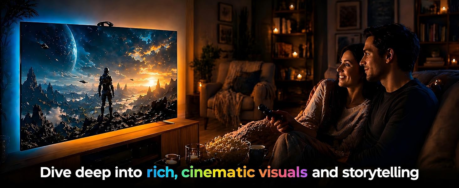 TV LED Backlight Cuttable TV Lights That Change with Sync to Scree