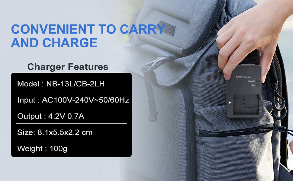 NB-13L Charger