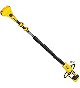UPGRADE 2024,90°/180°rotatable Extension Pole,Cordless Pole Saw 3.87-6.72 Foot Telescoping Extens...