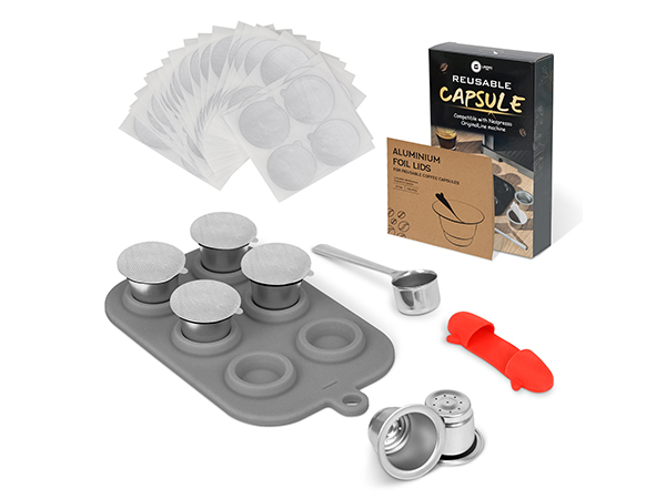 nespresso original reusable pods capsulas cafe refillable coffee stainless steel capsule pod reuse