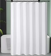 white waffle shower curtain