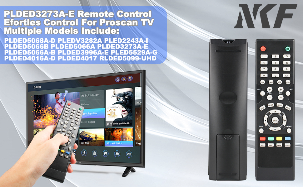 Replace Remote Contro for RCA and PROSCAN LCD LED TV PLDED3273A-E RLDED5078A-B RLDED5078A-E