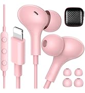 iMangoo for MFi-Certified Lightning Wired Earbuds for Apple, Magnetic in Ear Buds Headphones with...