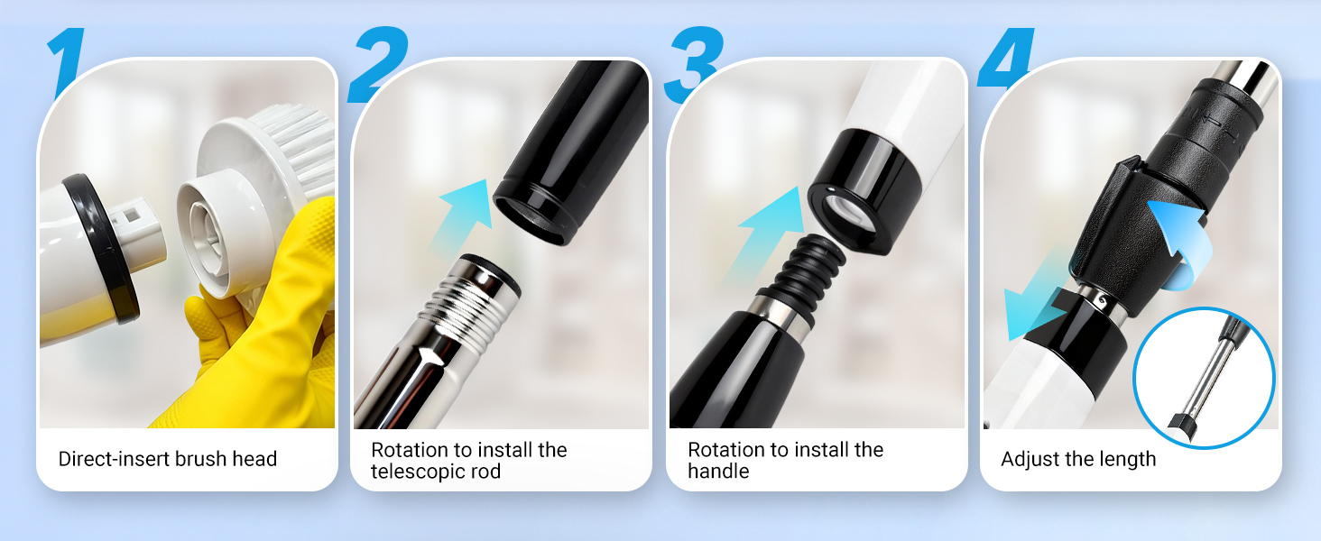 electric spin scrubber