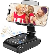 Toiysyy Multi-Angle Adjustable Mobile Phone Holder with Built-in Bluetooth Speaker, Suitable for ...