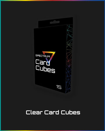 spectrum card cube bcw card cube for mtg clear plastic card cube clear plastic card box