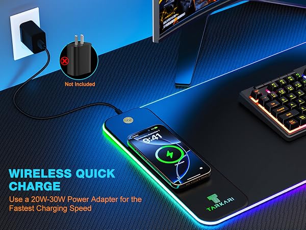 rgb desk mat