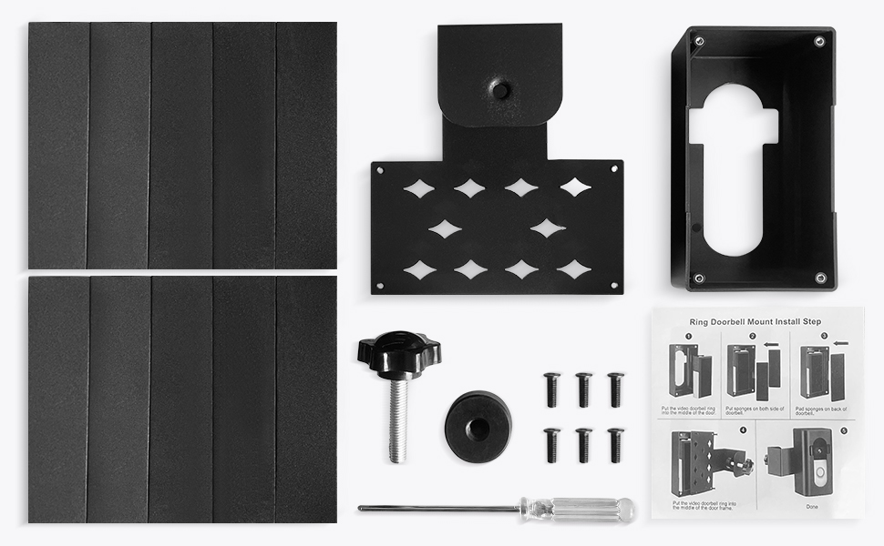 Doorbell bracket accessories details and installation instructions