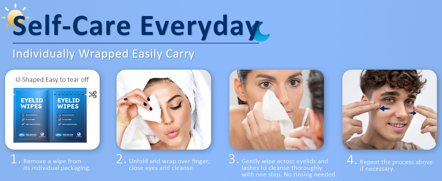 directions for eyelid wipes