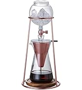 Nispira Iced Coffee Cold Brew Drip Coffee Maker Stainless Steal Copper (Rose Gold) Color | 400mL ...