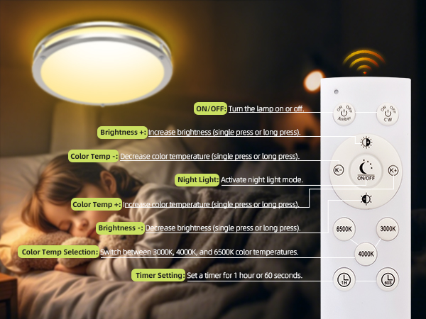 LED Flush Mount Ceiling Light Fixture