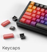 Glorious GPBT Celestial Fire Keycaps - Premium Cherry-Profile 114 Keys Set with Orange & Red Grad...